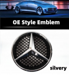 3D auto iluv&otilde;re embleem T&auml;he m&auml;rk Esiv&otilde;re logo Mercedes Benzi jaoks W204 W205 W213 X253 A B C E S CLA GLB GLC GLE GLS Tarvikud GLK-X204 2006-2012