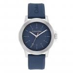 Calvin Klein kvartsikell silikoonrihm 42 mm sinine sihver 30M veekindel Meeste kellad 25200470 Blue