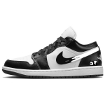 Jordan Air Jordan 1 Low top Vintage Basketball Shoes Women's Black White DC0774-101(Team56-) 36.5