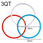 Tarvik Toidukvaliteediga Silikoon Sinine Silikoonist Tihendusr&otilde;ngas &Uuml;hilduvus InstaPotiga Segamise Maitse Segunemise V&auml;ltimine Kiirretsepti Vahetus