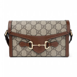 Gucci Horsebit 1955 &otilde;lakott hobuseraua pandlaga, vananenud lillelogoga, valmistatud l&otilde;uendist Box(Basic Set+Box) pruun/eebenmust