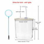 Kompaktne &uuml;mmargune kuldkala kauss - Hapnikuga rikastatud voolava veega &ouml;ko-ts&uuml;kli akvaarium kontori- ja kodulaua jaoks (Vastupidav, v&auml;he hooldust vajav)