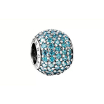 Pandora sillutatud tsirkoonidega 925 h&otilde;bedast v&otilde;lu Sinakasroheline Unisex v&otilde;lu 791051MCZ Sky Blue,F