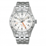 5 Spordi SBSC009 Valmistatud Mehaaniline Automaatne manuaalne GMT Kuup&auml;ev V&auml;ljak H&otilde;be Valge roostevaba [Seiko Kell] Meeste Kell, Jaapan, (m&auml;hisega), funktsioon,
