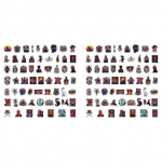 60 tk Stranger Thingsi kleebised Kvaliteetsed, vastupidavad kleebised p&uuml;siva ilu jaoks. S&uuml;learvutitele Laua Dekoor Uus Saabumine 120pcs