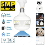 V380 Pro Wifi Panoraam 1080P 5MP Turvalisus 360 Kraadi Panoraamne Kalasilm IP &Ouml;&ouml;n&auml;gemise J&auml;relevalvete kaamera kaamel