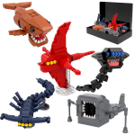 5-&uuml;hes Bloop Merikoletise ehitusklotside komplekt Subnautica Meris&ouml;&ouml;ja Gran Maj Mudelklotsid Lauakaunistus DIY Haridus S&uuml;nnip&auml;evakingitus red