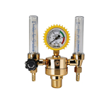 Dual-tube argon regulator with gauge & dual flow meter for oxygen, CO2, gas welding, TIG & MIG YQAR-731S 1pcs