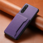 Luksuslik multifunktsionaalne PU-nahast rahakott-telefoni&uuml;mbris Coque Sony Xperia 1 5 10 IV 1V 10V 5III 1VII jaoks Kaardihoidjaga Kaan For Xperia 1 VII lilla