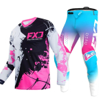 motokrossi k&auml;igukomplekt lastele 4 5 6 7 8 9 10 11 12 13 aastat Noor laps Mootorrattapoiss t&uuml;druk Jersey Pant Kits v&otilde;istluskost&uuml;&uuml;m Off-road Enduro MX MTB L-24 blue