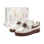Nike Air Force 1 Shopping Bag, Wilderness, First Culture Coverage Abrasion Resistant Low top Skateboard Shoes Women's IM3378-122(TeamTwo-bag) 37.5 white