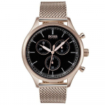 Hugo Boss 1513548 Roosakuldse tooniga terasest kronograafiga meeste k&auml;ekell 42 mm Heleroosa