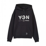 adidas Y-3 NBHD Graafiline kapuutsiga pusa 'Must' Meeste JW7004 L