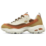 Skechers DLites 1.0 Piimatee Karu Vahtrasiirup Latte Kangas S&uuml;nteetiline Nahk Retro V&auml;rviblokk Vastupidav Madal L&otilde;ige Isa Kingad Naiste toss 149906-TPNT 37