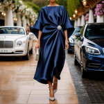 Naiste Lapitehnikas Poolvarrukaga Elegantne Peokleit Vabaaja &Uuml;mmarguse Kaelusega Naiste Pahkluupikkuses Kleit Vintage T&auml;navastiil Naiste Kleit Vestidos XS
