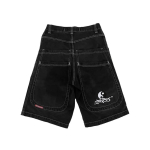 Ameerika Retro Nurgapealse K&uuml;ljetaskuga Denim-l&uuml;hikesed p&uuml;ksid Suvi Y2k Trendikad L&otilde;dvad T&auml;navahip-hop Korvpalli Denim-l&uuml;hikesed p&uuml;ksid XXL black