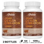 Pslalae mahe Tseiloni kaneeli kapslid, 1200 mg, Tseiloni kaneeli ekstrakt, Sobib t&auml;iskasvanutele 120*2