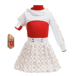 Halloween Nova kost&uuml;&uuml;m 3-osaline komplekt Zombide filmi tegelase riietus Halloweeni Cosplay peokleit lastele teismelistele t&uuml;drukutele poistele 110(3Y)