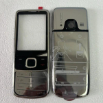 T&auml;ielik korpus Nokia 6700 6700c classic mudelile Esimene keskmine raam + Tagumine kate Akukaane korpus Ingliskeelse klaviatuuriga Silver English black