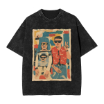 CA7RIEL Paco Amoroso Papota Tour T-s&auml;rk Rand Vintage T-s&auml;rgid Puuvillane Harajuku T-s&auml;rk Meestele L&uuml;hikeste varrukatega Disain R&otilde;ivad XL beige