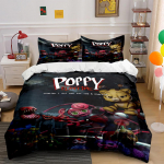 Poppy Playtime Tegelase Voodipesukomplekt Voodipesukomplekt (1 tekikott, 2 padjap&uuml;&uuml;ri, tekk ei kuulu komplekti) 135x200cm