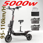 2026UUS T5B 5000W Mootor 52V30AH Maksimaalne kiirus 85KM/H NFC Avamine Kingituseks istega Maastiku Commuter T&auml;iskasvanute Elektriroller