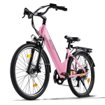 AVDL A32 T&auml;iskasvanute Elektriline Linnamaasturi Commuter E-ratas 250W Mootor 36V12.8Ah Aku Maksimaalne Koormus 150kg Linnap&auml;evane Reisimine Linnakommutatsioon S&otilde;itmine roosa
