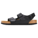 Birkenstock Milano Nahast Stiilne Sandaal Meeste Must 0034193 37 must