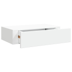 Seinale paigaldatav riiul sahtliga Valge 40 x 23,5 x 10 cm MDF
