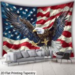 Patriotlik Ameerika Lipp Kotkas Seinavaip Seinale Riputatav USA USA Dekoor Kodu Kaunistus Kunst Elutuppa Magamistuppa 150X180CM