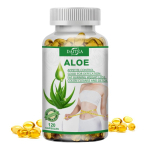 Aloe Vera Kapslid, Looduslik Botaaniline Ekstrakt Toidulisand, 120 Pehmet Kapslit 120 Capsules