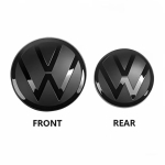 Esi- ja tagumine embleem VW Golf 6/Golf 7/Golf 7.5/Golf 8 jaoks Ei m&otilde;juta ACC-d Muudetud Must Silt Tasane Peegli Logo Kate Kleebis 2021-24 Arteon