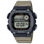 CASIO Standardne digitaalkell DW-291HX-5AV Meeste Khaki Pika rihmaga, Maailma aeg, 20 ATM Veekindel gray