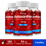 Xemenry Astaxanthin 24mg pehmekapslid 120 tk &mdash; Antioks&uuml;dantne tugi, igap&auml;evane heaolu, toitumine 120*3