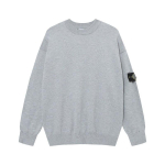 Unisex Klassikaline &Uuml;mmarguse Kaelusega Pikkade Varrukatega Kampsun Tikitud Plaastriga Soe Kootud Pullover Talvine Igap&auml;evane L 120-140cm