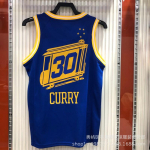 Meeste NBA Golden State Warriors Korvpallivorm Curry 30 Thompson 11 Tikitud Versioon Hingav Spordir&otilde;ivas XL blue