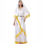 M-XL Kreeka Athena Muusa kost&uuml;&uuml;m, Allah Egiptuse Kuninganna Kleopatra cosplay Halloween XL white