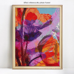 5D Teemantmaal, T&auml;ispuurimine &Uuml;mmargused Lilled Rhinestones Pildid Teemantmosaiik Teemanttikandid 20X30