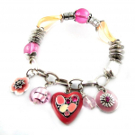 Les Tr&eacute;sors De Lily [E8894] - Bracelet Cr&eacute;ateur 'Babouchka' Rose Violet Heleroosa