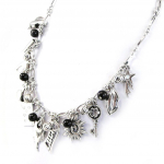 NOA [G0534] - Collier Cr&eacute;ateur 'Gypsy' noir must
