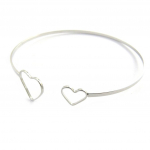 Les Tr&eacute;sors De Lily [M8206] - Bracelet cr&eacute;ateur 'Love' argent&eacute; h&otilde;be