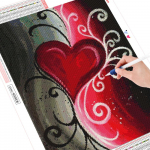 Lilled Teemantmaal T&auml;isringi puur Teemanttikandid Sale Ristpistes 20X30CM