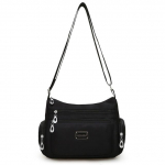 Moodne &uuml;he &otilde;laga diagonaalne kott veekindel vabaaja suure mahutavusega reisil&otilde;uendist kott 28x11x20cm must