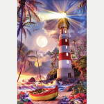 Tikandid teemant Teemant Mere&auml;&auml;rne DIY Teemantmaaling Torn Scenery Ristpistes Rhinestone Mosaiic Dekoratsioon Kodu 20X30CM