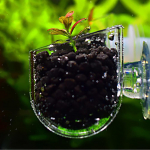 anime Fish Plant Creative Aquarium Cup Red Worm Feeding Container Holder