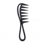 Must suurte hammaste kammiga juuksurisalong Avaleht Wide Tooth Comb Juuksuri kamm Juuksurisalong Spetsiaalne juuksekamm One Size must