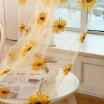1M*2M p&auml;evalillest t&uuml;ll akna sisekardin Valance Ukse ruumijagaja Drape Decor Kardinad