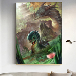 DINGPU DIY 5D Teemantmaal Pottiristpistes Teemanttikandid T&auml;is&uuml;mmargune puurkunst Kodukaunistus K&auml;sitsi kingitus 20X30CM