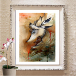 5D teemanttikandid ristpistes kameeleon t&auml;ispuurmaaling mosaiik kodukaunistus teemantkunst Full Round 20X30CM