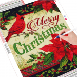 Teemantmaal Ristpistes J&otilde;ululind T&auml;isruudukujuline Teemanttikandid Papagoi Mosaiik Loom K&auml;sit&ouml;&ouml; Kodukaunistus Full Round (20X30CM)